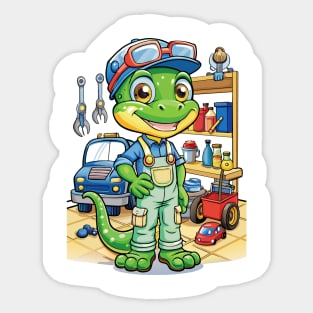 Tiny Dragon's Garage Sticker